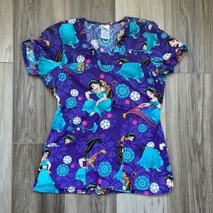 Jasmine Disney Scrub Top